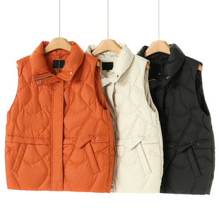 保暖外穿休闲立领马甲羽绒服601 冬季 759西湖阁老 妍B