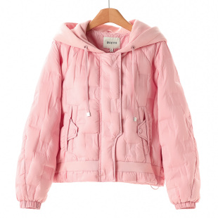 松紧束口插肩袖 冬装 连帽短羽绒服606 熠 1199西湖阁老