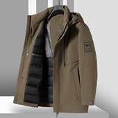 冬装 冰 连帽可拆卸商务休闲羽绒服310 西湖阁老 1898男装