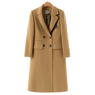 兰 90%绵羊毛 冬装 西装 双面呢外套002 2639 领长款 10%山羊绒