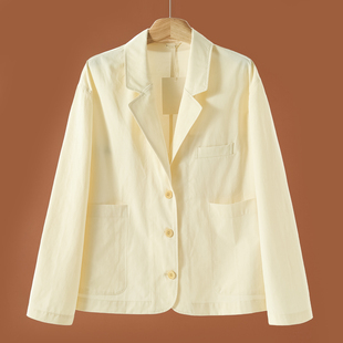 西装 韩货春季 领单排扣纯色直筒风外套601 西湖阁老