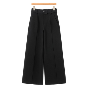 御姐范高腰垂感宽脚拖地微喇裤 春装 650 文 669西湖阁老