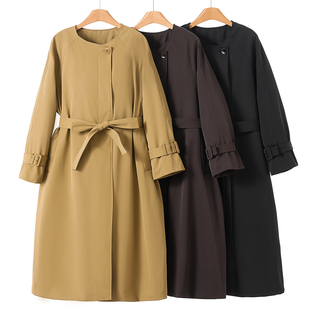 酷帅机场风系腰带暗门襟扣风衣式 鹅绒服 冬装 当季 羽绒服108 述