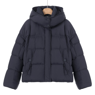 新款 当季 可脱卸连帽泡芙感短羽绒服381 帛 1299西湖阁老