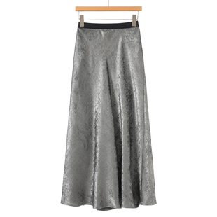 拼接高腰娴熟气质过膝松紧半身裙174 春装 679西湖阁老 栖