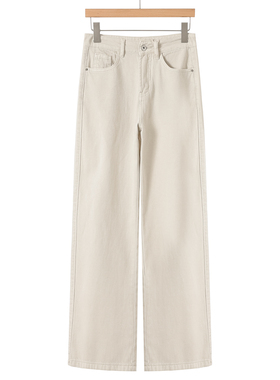 539西湖阁老【兰】春装 高挑垂感透气全棉阔腿拖地牛仔裤730