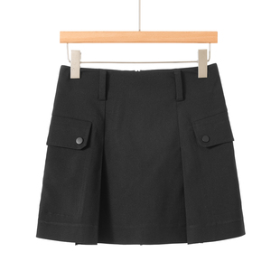 春装 熠 高腰包臀拼折防走光短裙209 31%粘胶纤维 469