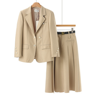 百褶半裙OL风套装 春装 外套 012 开叉西装 西湖阁老