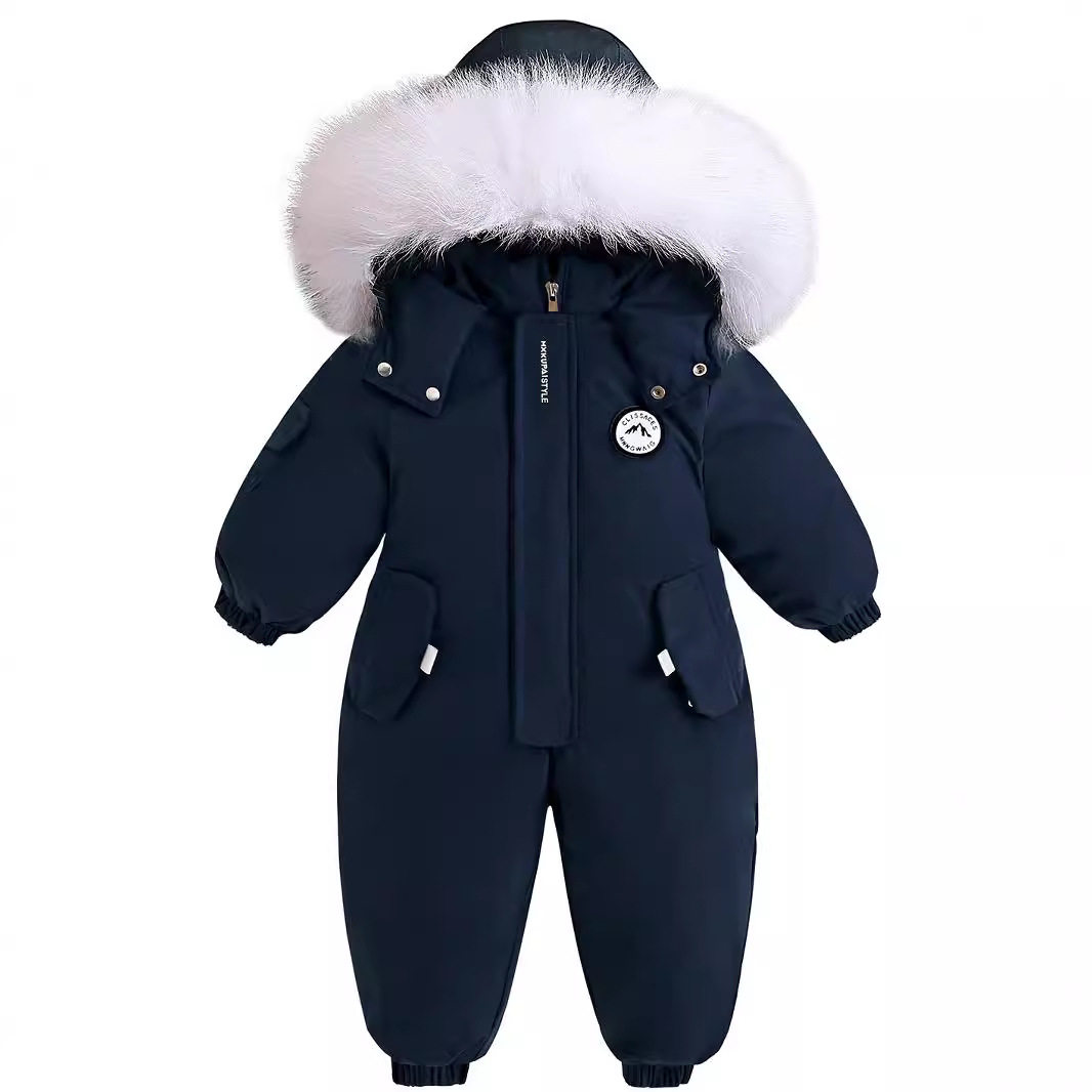 宝宝冬季户外滑雪服爬爬服婴幼儿