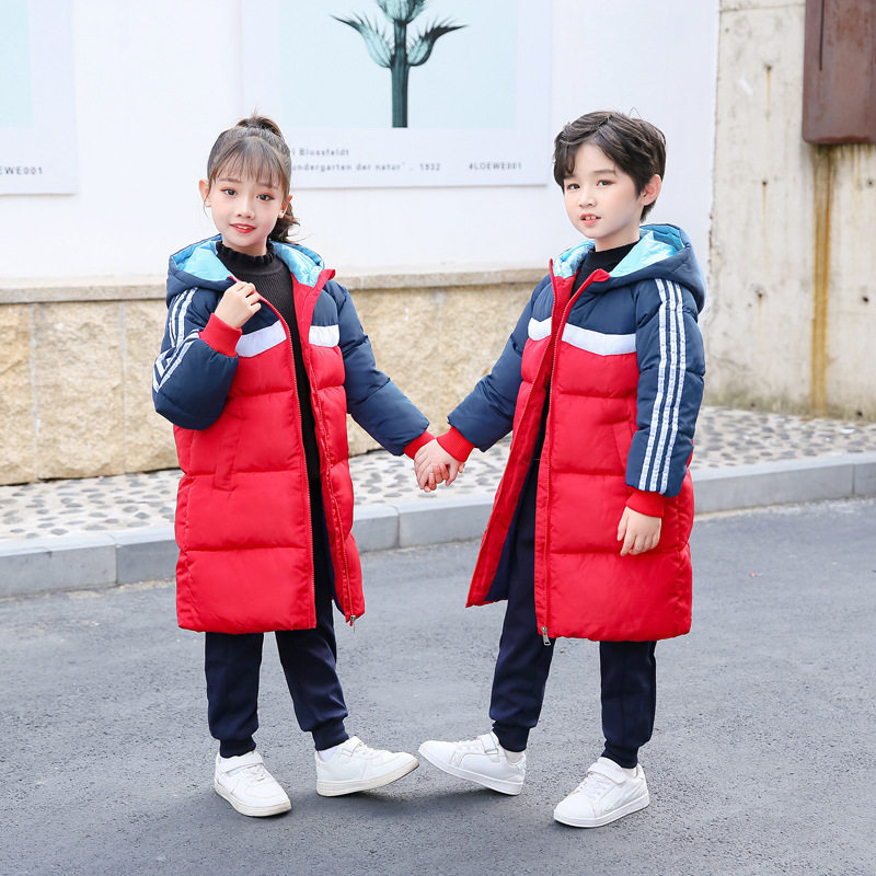 2026秋冬款男女童中长款棉服
