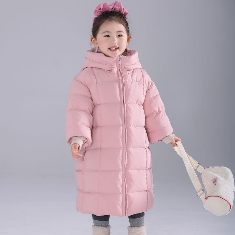 童装儿童羽绒棉服中长款保暖女童棉衣男童棉袄棉服外套冬季中大童