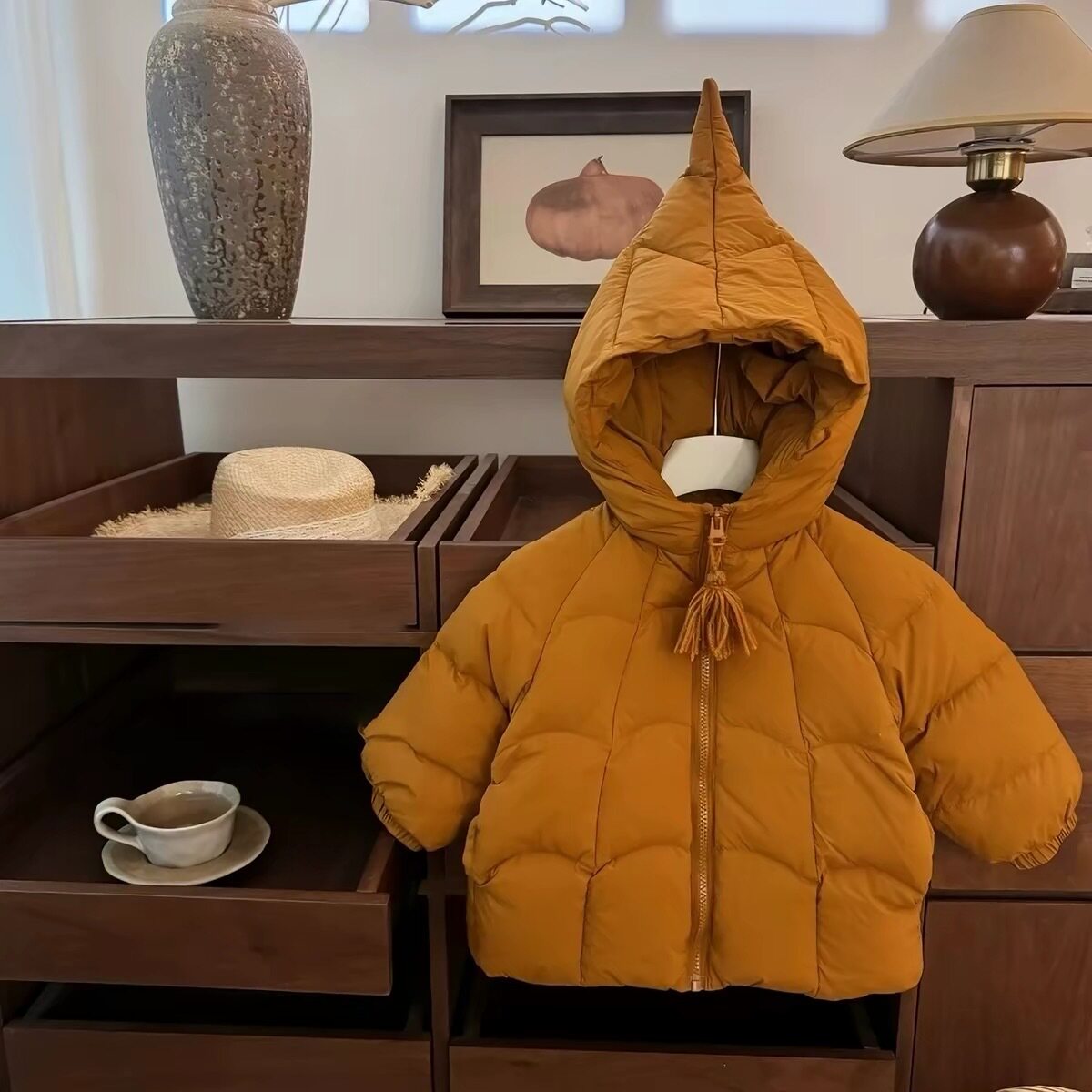 儿童羽绒棉服万圣节女童保暖棉衣