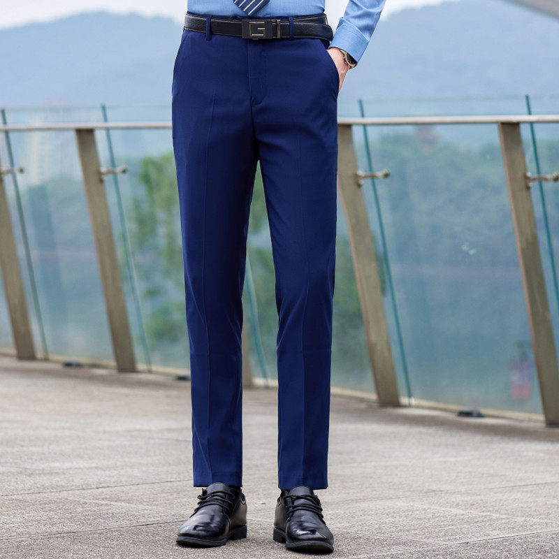 男女宝蓝色西裤短裙别克凯迪拉克新款工作服裤子比亚迪4s店工装裤