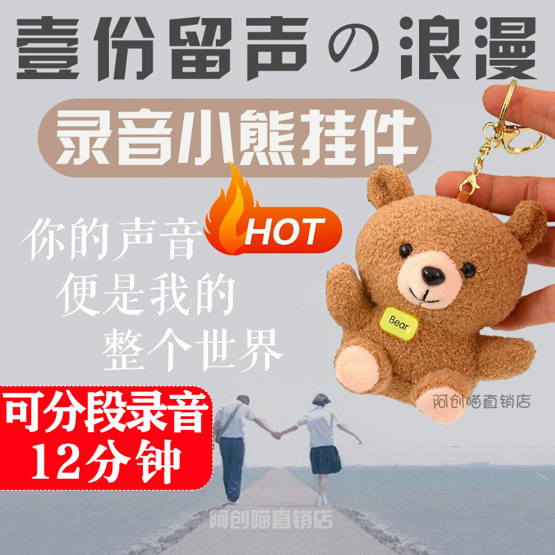 录音表白玩偶毛绒玩具道歉礼物