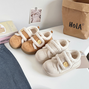 女童棉鞋2025冬季新款加绒加厚12岁女孩鞋子初中生保暖二棉中大童