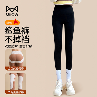 猫人加厚鲨鱼裤高腰提臀收腹