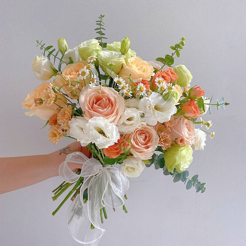 梦馨鲜花鲜花速递结婚手捧花红玫瑰花送新娘求婚告白礼物全国同城