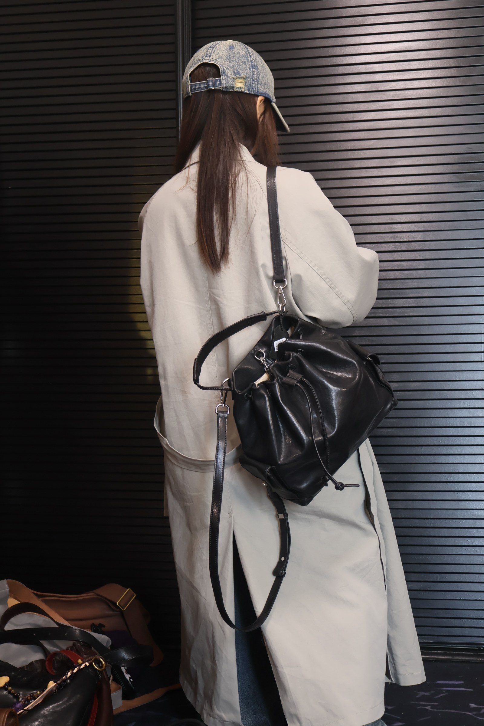 独行野兽头层水晶植鞣牛皮真皮女包小背包单肩包多用双肩包新款