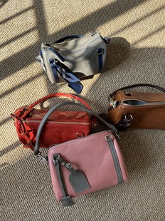 独行野兽原创头层植鞣牛皮真皮水桶包波士顿女包单肩斜挎包手提包