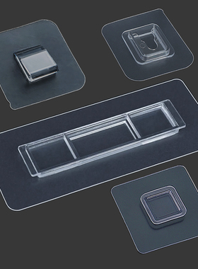 纸巾盒粘贴片牙刷架背胶贴筷子盒卡扣贴无痕胶免打孔置物架挂钩