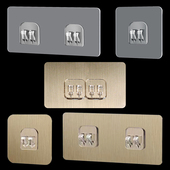 卫生间置物架强力贴浴室脸盆架背胶贴厨房筷子笼粘钩挂钩粘贴片