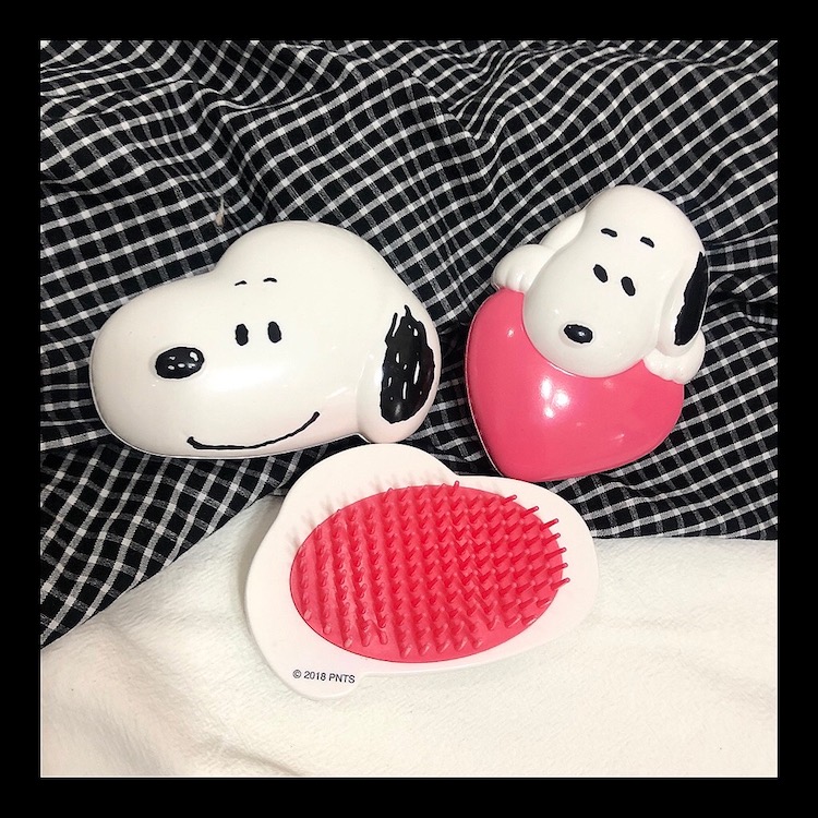 超舒服!原单史努比卡通气垫梳便携按摩梳子可爱旅行化妆梳