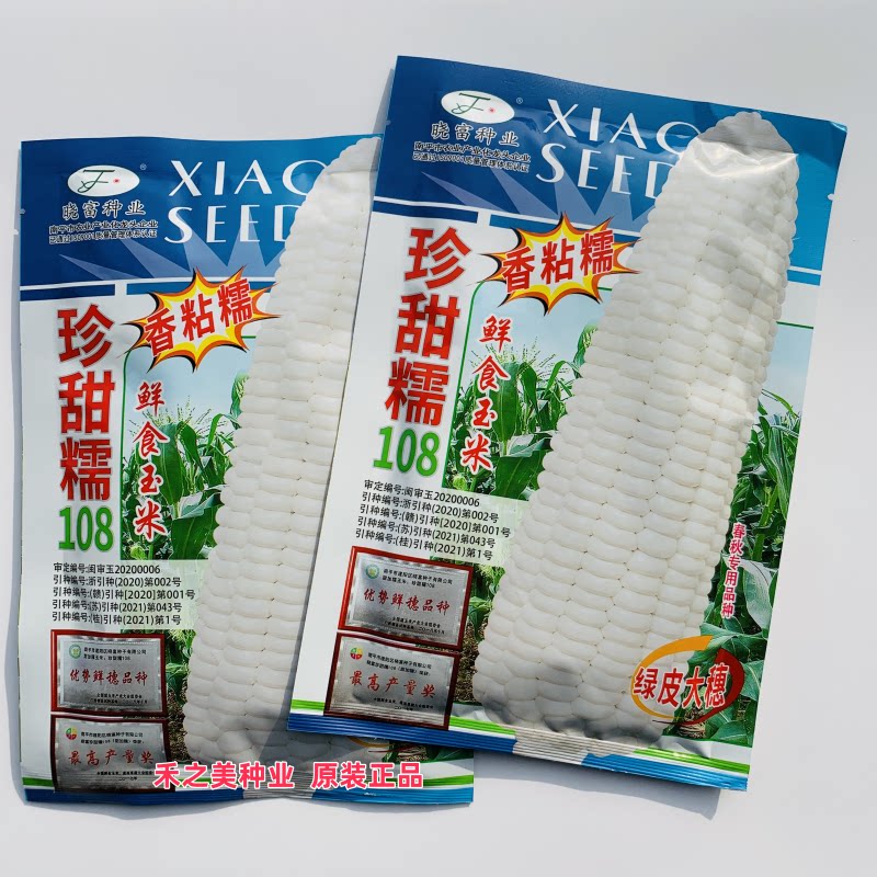珍甜糯108白甜糯玉米种子香粘糯鲜食型甜糯玉米春秋种植高产抗病