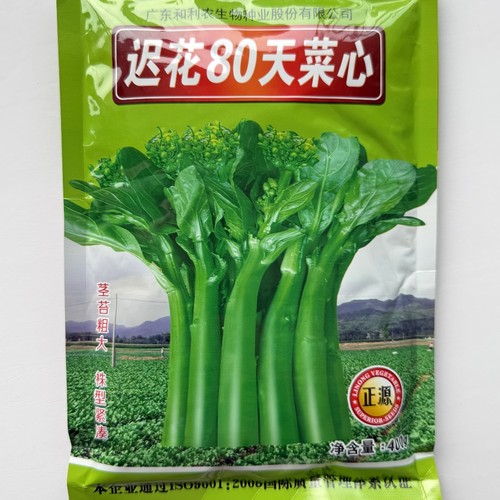 和利农迟花80天菜心种子晚熟广东农家菜芯菜苔种籽秋冬季播蔬菜孑