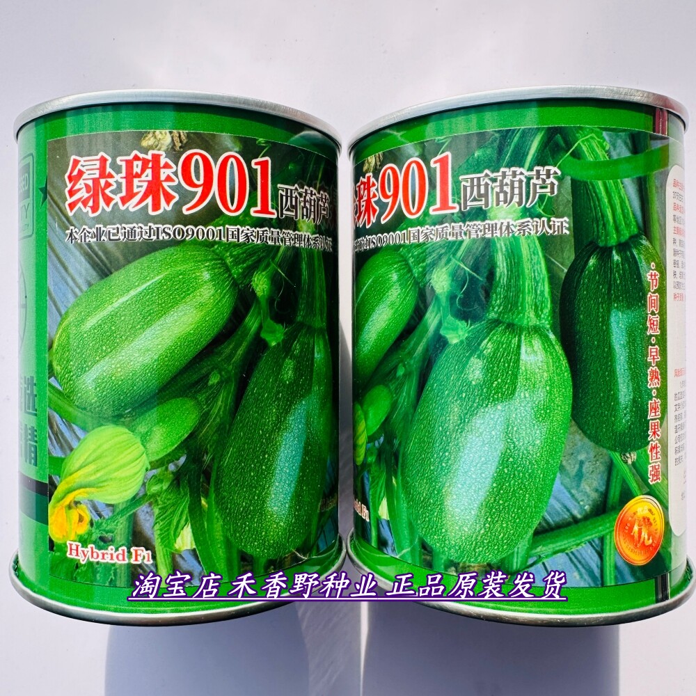 绿珠901西葫芦种子 杂交早熟口感细腻占瓜种籽 农家春秋季播种孑