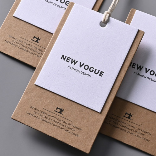 吊牌定做女装logo标签定制