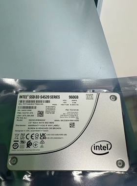 Intel/英特尔S4520 960G SATA企业级固态硬盘SSD