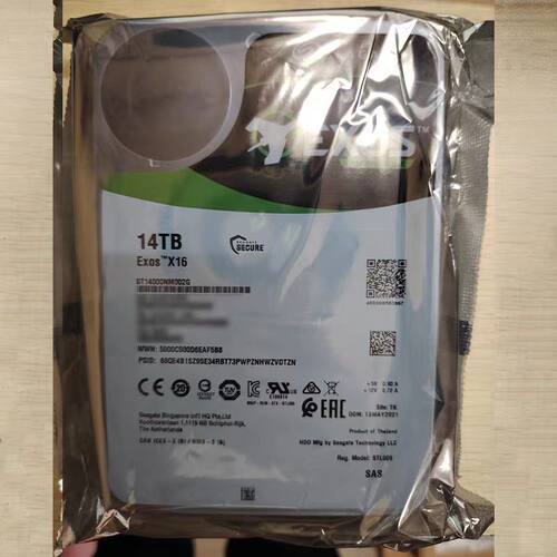 全新Seagate/希捷ST14000NM002G 14tb SAS服务器硬盘磁盘陈列14t