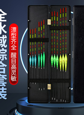 纳米鱼漂套装加粗尾醒目近视钓鱼标漂鲫鱼鲤鱼底钓漂渔具浮漂套装