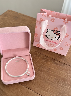 足银999古法手镯女实心两世欢年轻百搭闭口银镯子送女友生日礼物