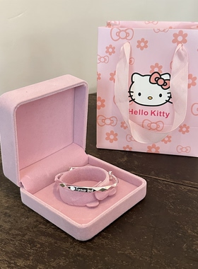 正品999纯银手镯女年轻款轻奢小众设计送女友闺蜜生日情人节礼物