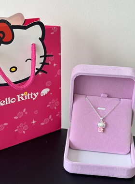 纯银纯银女Kitty项链送人