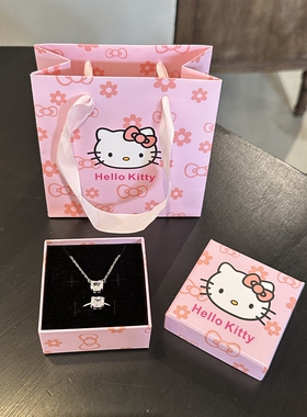 HelloKitty莫桑钻纯银锁骨链