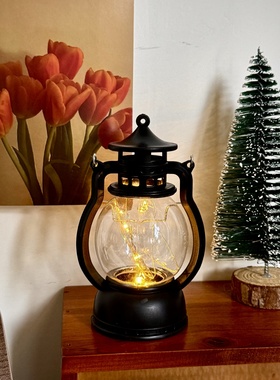 侘叙风复古小夜灯桌面装饰摆件