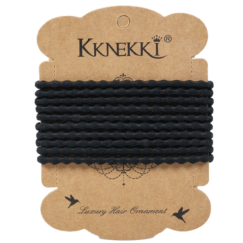 KKNEKKI进口皮筋韩国发绳莲藕节弹力好泡泡弹力绳耐用不伤发头绳