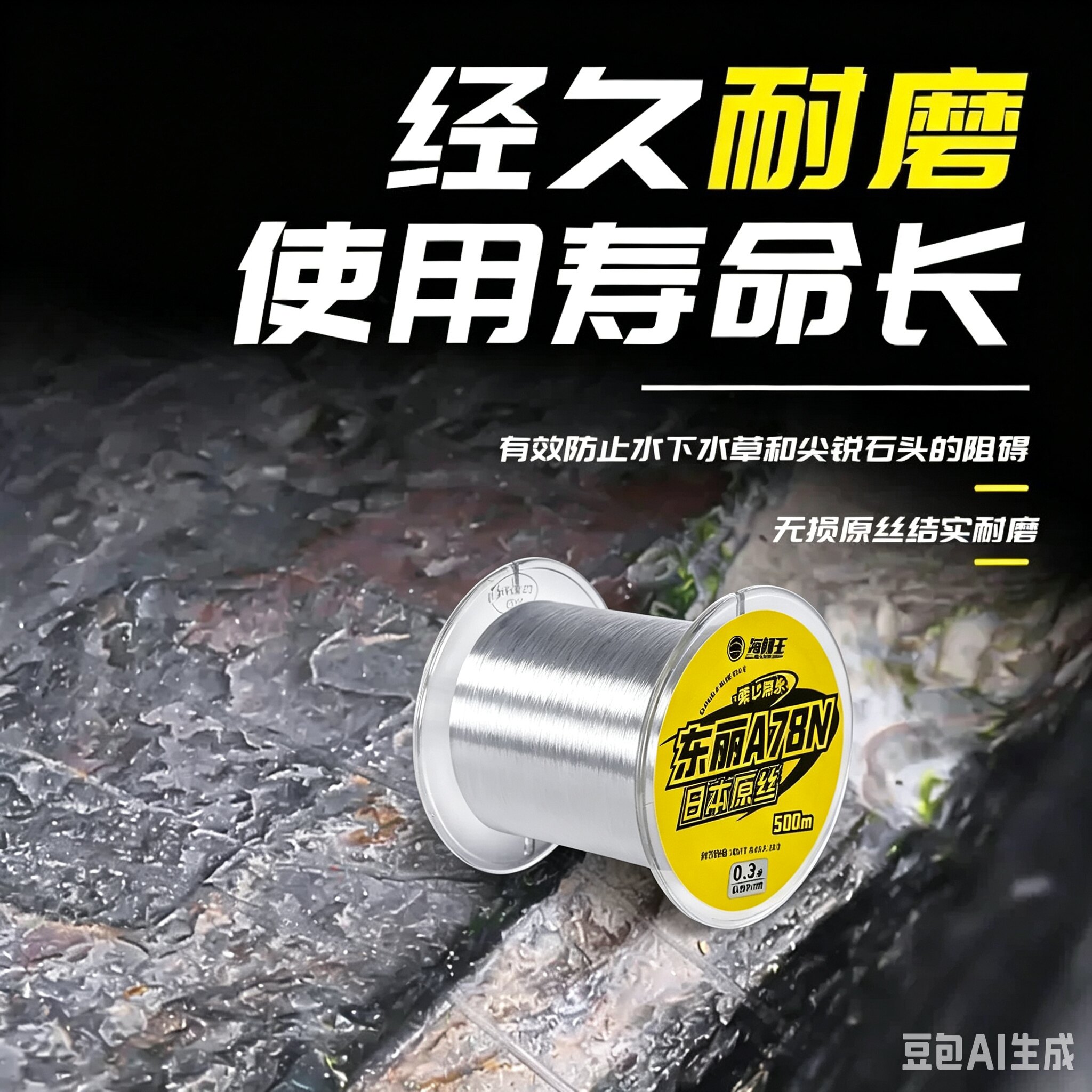 海龙王A78N500米耐磨强拉力鱼线图片