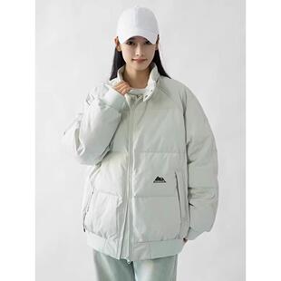 2025冬季女款学生美式覆古羽绒服外套街头风气质棉衣小个子面包服