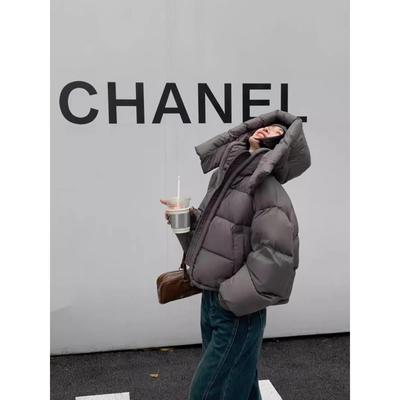 2025冬季新款羽绒服女韩版宽松连帽棉服女款加厚小个子短款面包服