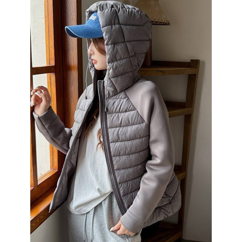 2025冬季新款显瘦百搭轻薄时尚羽绒棉服外套女休闲短款小棉袄棉衣