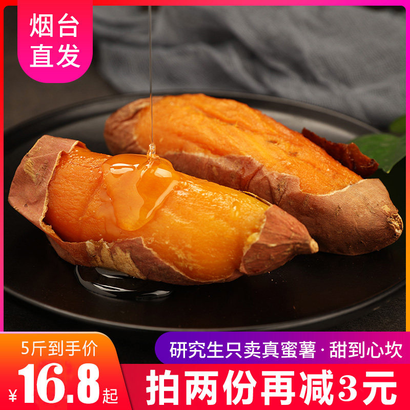山东烟薯25蜜薯板栗薯西瓜红新鲜地瓜软糯糖心香番薯红薯包邮五斤