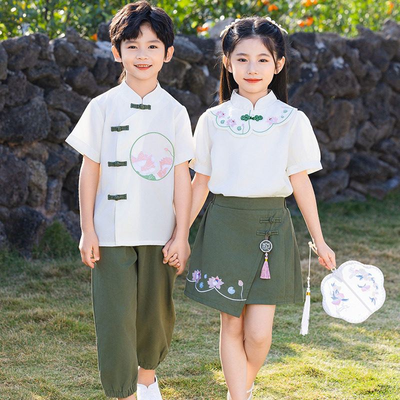 中国风小学生校服套装夏季