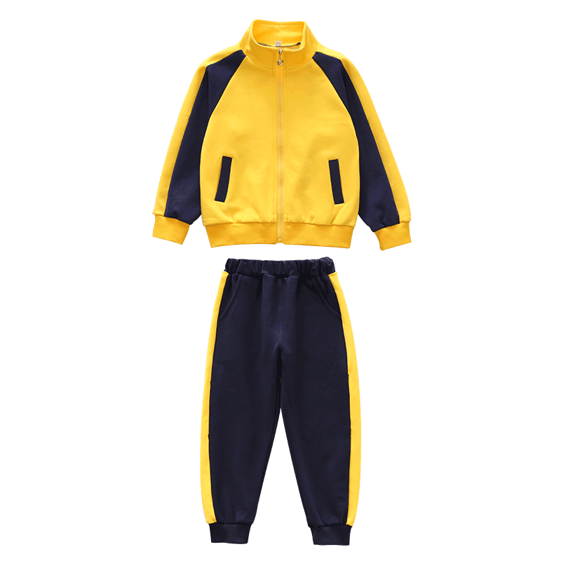 中小学生班级运动套装校服三件套春秋儿童套装幼儿园园服校园班服