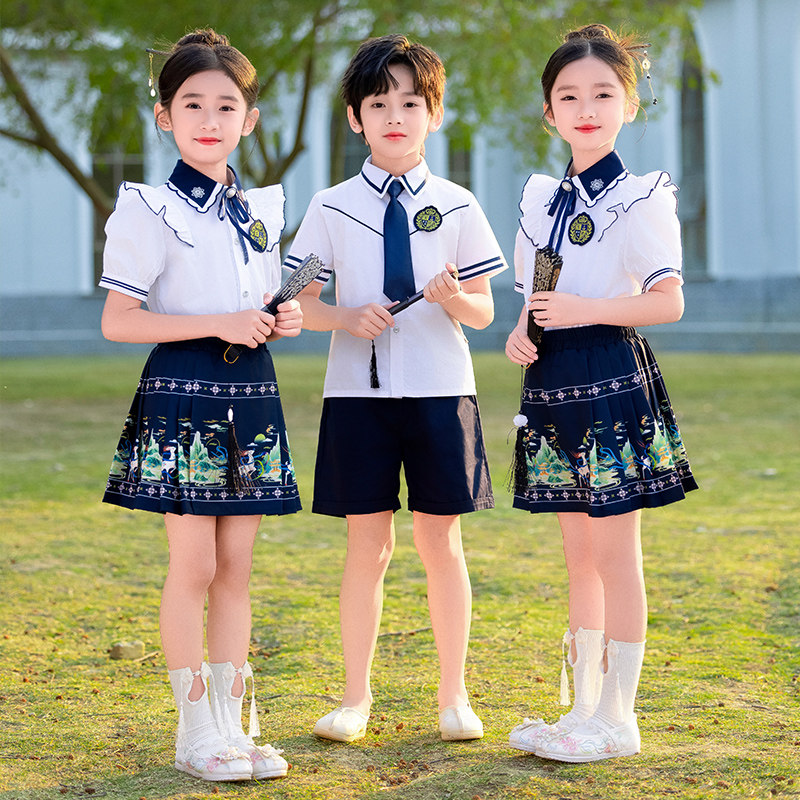 六一小学生演出服儿童合唱朗诵