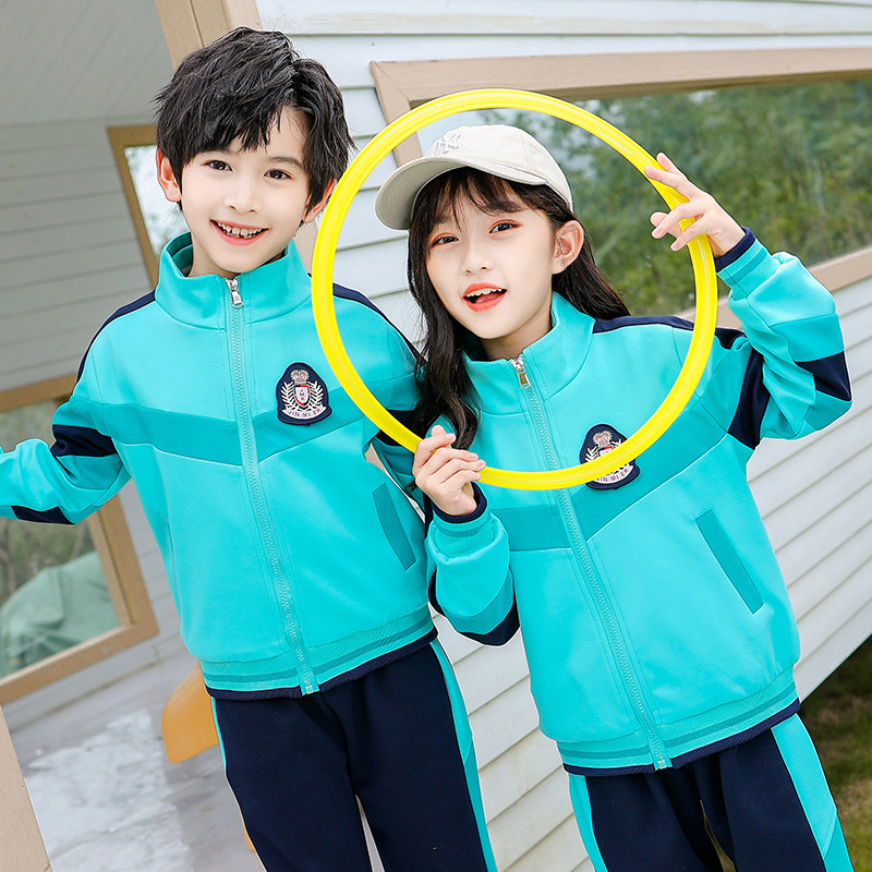 套装秋季款运动会绿色幼儿园园服