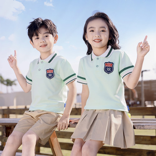 英伦风班服小学生校夏季短袖