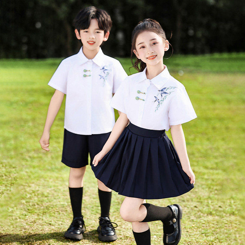 六一夏季小学生国风演出服幼儿园竹子朗诵团体班服儿童文艺合唱服